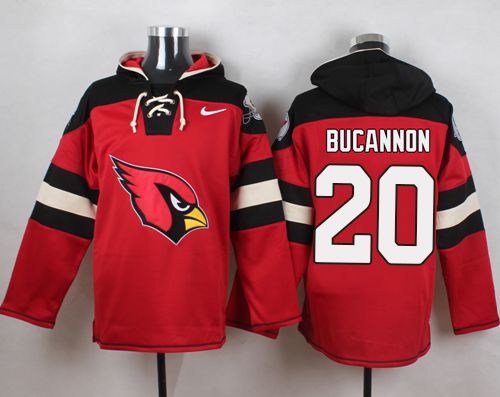 Nike Cardinals #20 Deone Bucannon Red Player Pullover NFL Hoodie - Click Image to Close
